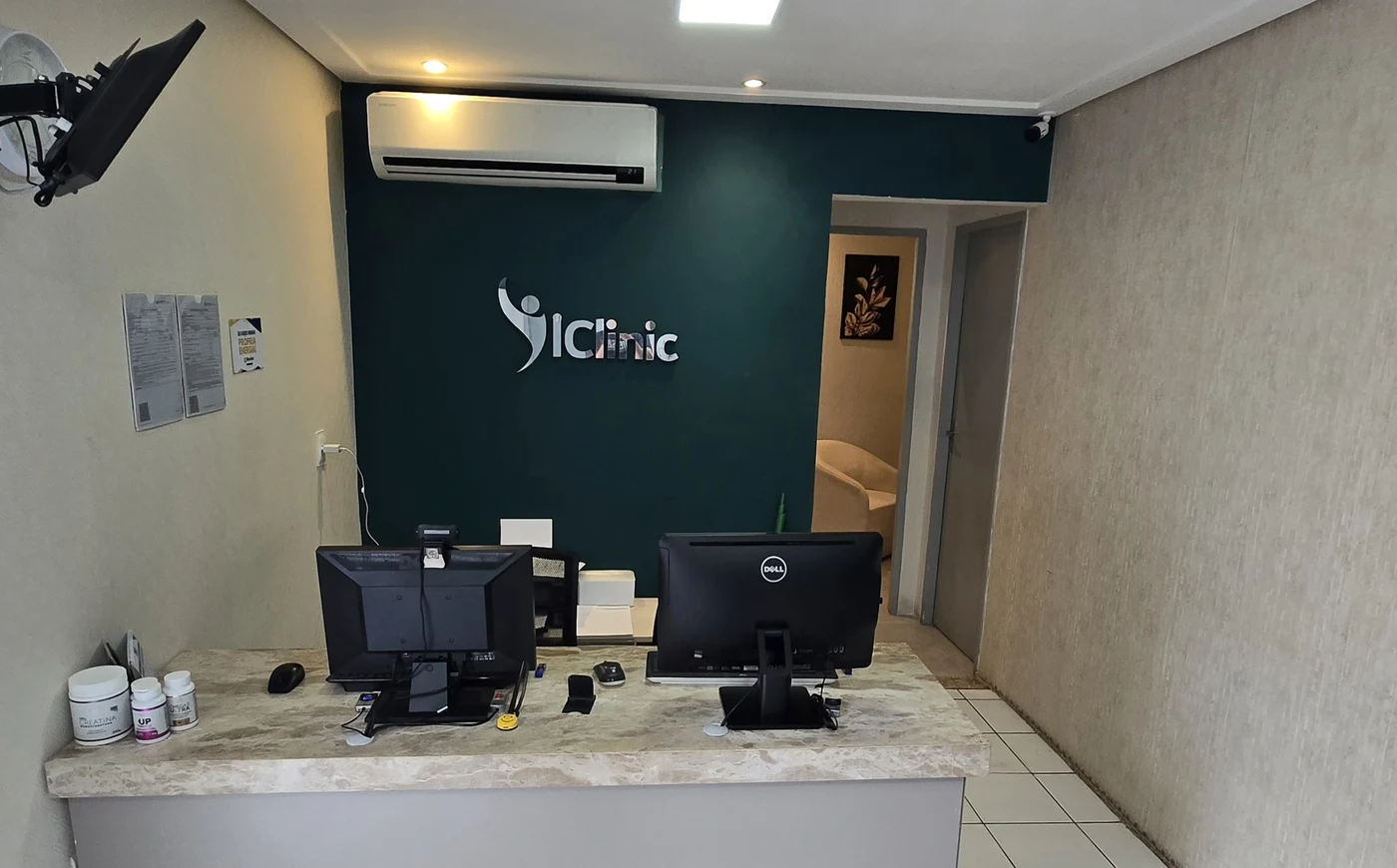 Recepção da iClinic Fortaleza no Dionísio Torres